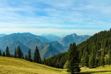 Fototapeta na wymiar Aussicht in den Alpen