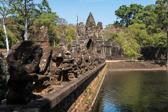 Kambodscha - Angkor - Südtor von Angkor Thom