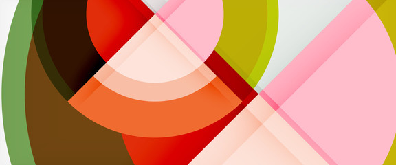 Multicolored round shapes abstract background