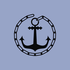 anchor icon isolated sign symbol and flat style for app, web and digital design. Vector illustration.