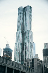 Fototapeta na wymiar Beekman Tower New York von der Straße aus