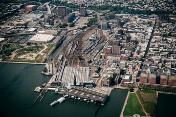 New York von oben Hubschrauber 