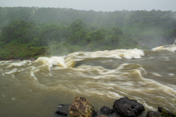 Iguazu river Iguazu falls Tropica forest Argentina