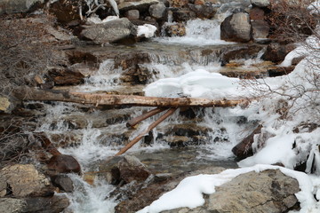 Snow And Water, Jasper National Park, Alberta