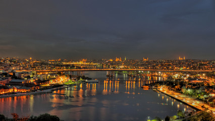Fototapeta na wymiar istanbul city at night 