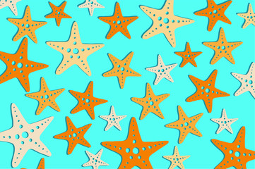 Starfish Swimming in Ocean