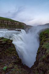 Obraz premium Long exposure of Gullfoss in Iceland