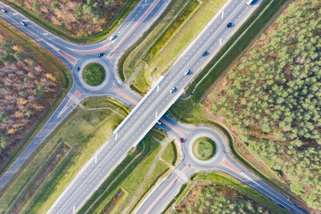 two roundabouts