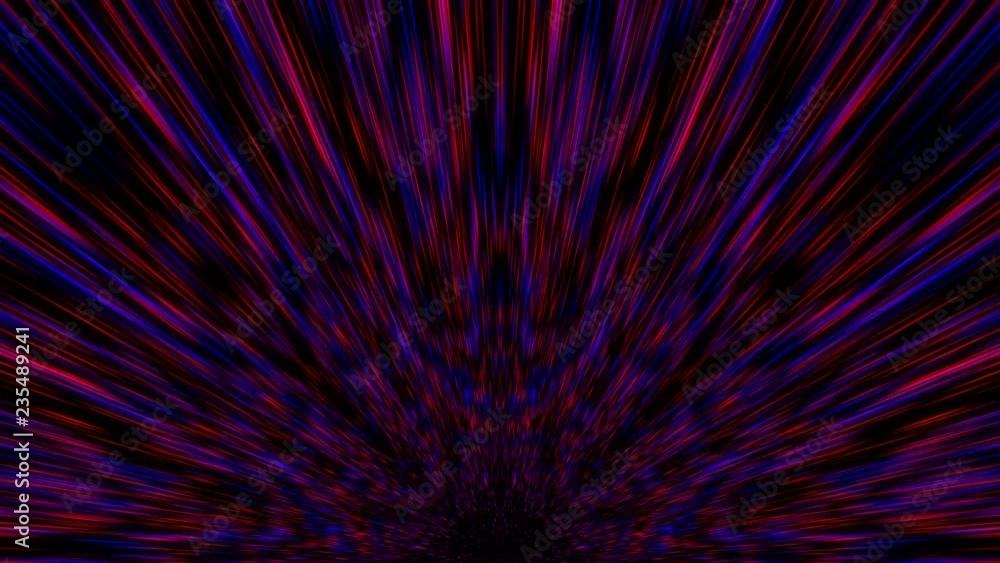Poster time warp, traveling into dark unknown space, 3d rendering computer generated background