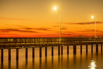 Sunset and Fishing Pier