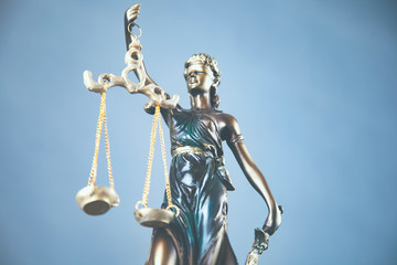 lady justic on table