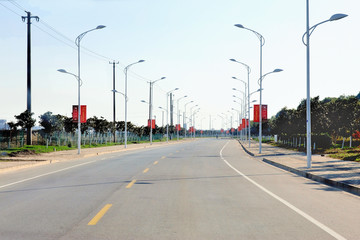 Fototapeta na wymiar Empty street in Tongli
