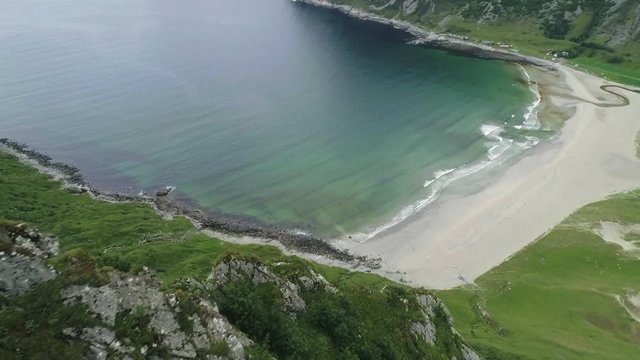 Magnificent View of the Beach in Hoddevik