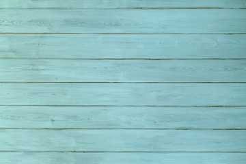 Turquoise wooden background, texture