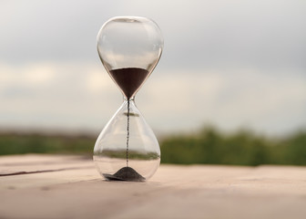 hourglass in nature