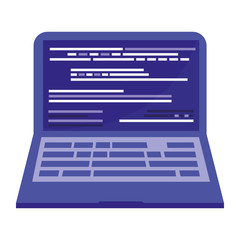 laptop computer isolated icon