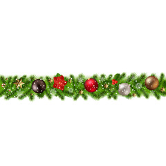 Christmas Border Isolated