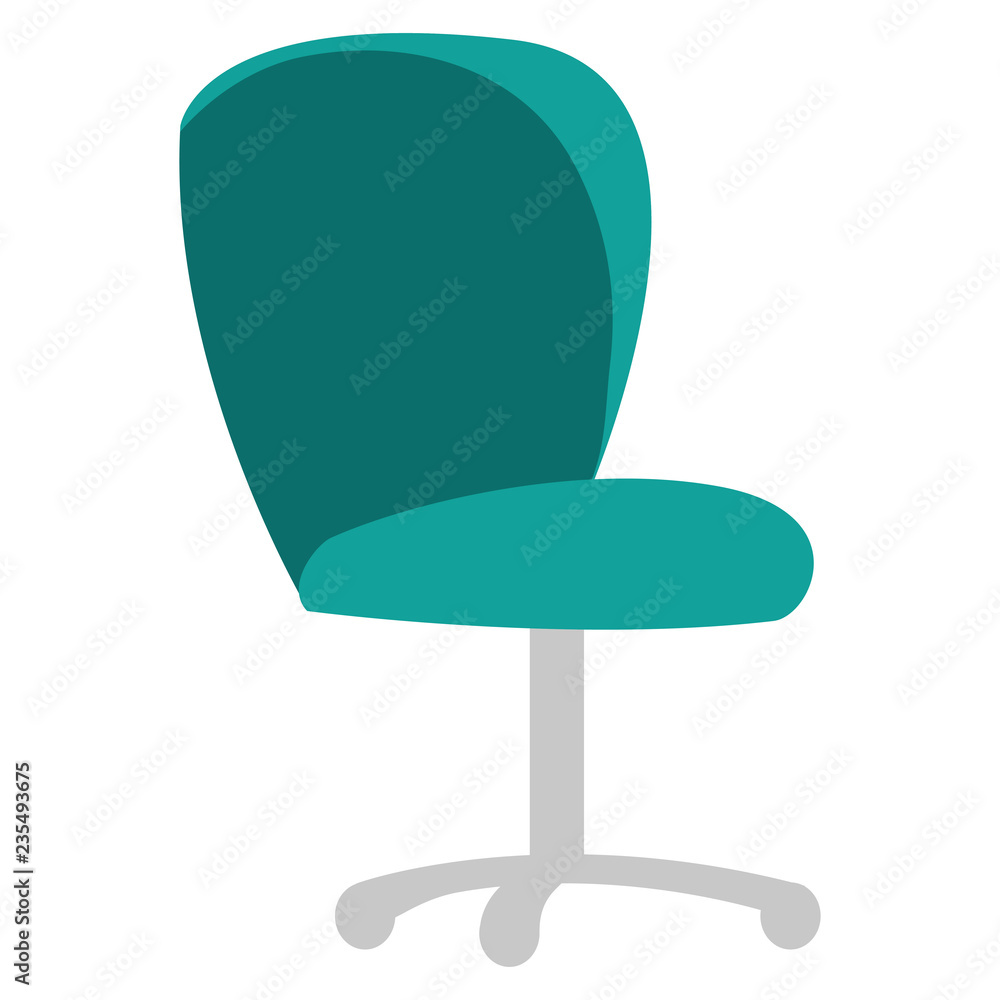 Wall mural office chair isolated icon