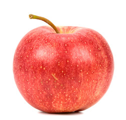 red apple on white background