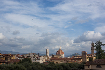 Fototapeta premium view of florence from top of basilica in italy