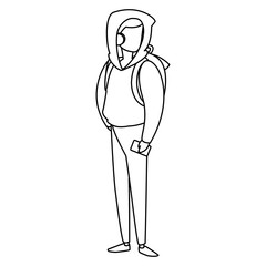 Fototapeta premium young man with smartphone