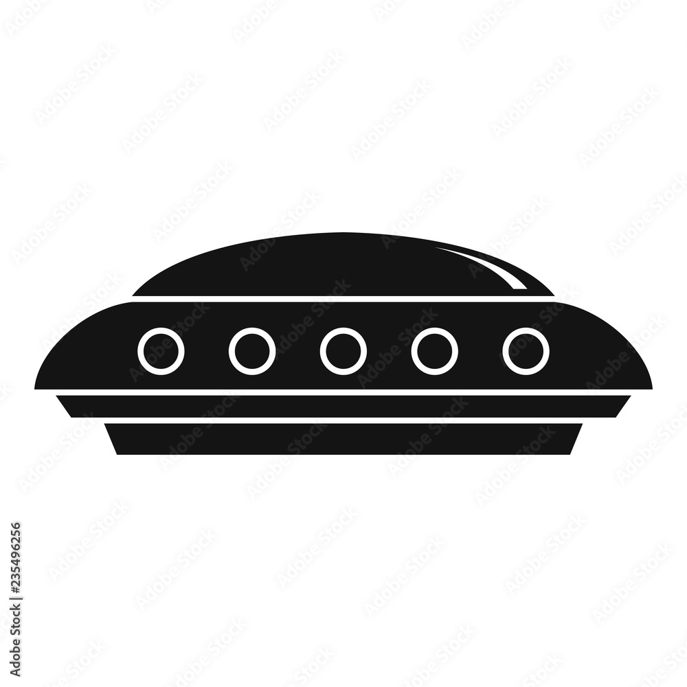 Poster ufo icon. simple illustration of ufo vector icon for web design isolated on white background