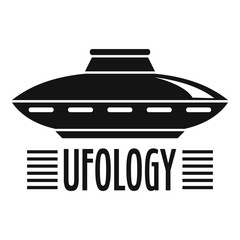 Ufology ship logo. Simple illustration of ufology ship vector logo for web design isolated on white background