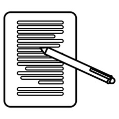 documents paper with pen