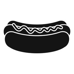 Hot dog icon. Simple illustration of hot dog vector icon for web design isolated on white background