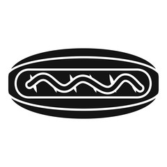 American hot dog icon. Simple illustration of american hot dog vector icon for web design isolated on white background