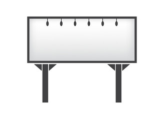Obraz premium Banner mockup on white background icon