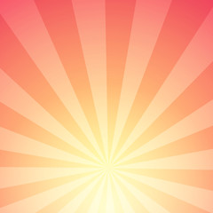 Abstract background of Sunlight with Stripes - Glow with radial rays of star.