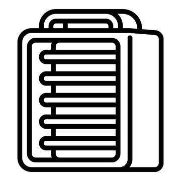 recommend clip art: Ir electric heater icon. Outline ir electric heater vector icon for web design isolated on white background