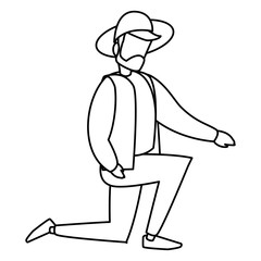 male flamenco dancer character