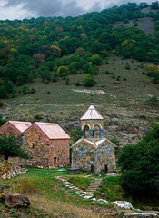 Obraz premium Ancient cemetery and Church of St. Oganes, Armenia