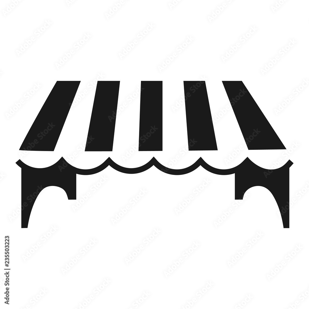 Poster overhang icon. simple illustration of overhang vector icon for web design isolated on white backgrou