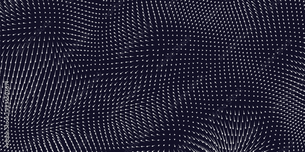 Poster vector blue field visualization of forces. magnetic or gravitational fluctuations chart. science bac