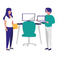 couple in the workplace