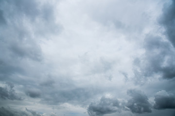 dark storm clouds with background,Dark clouds before a thunder-storm.