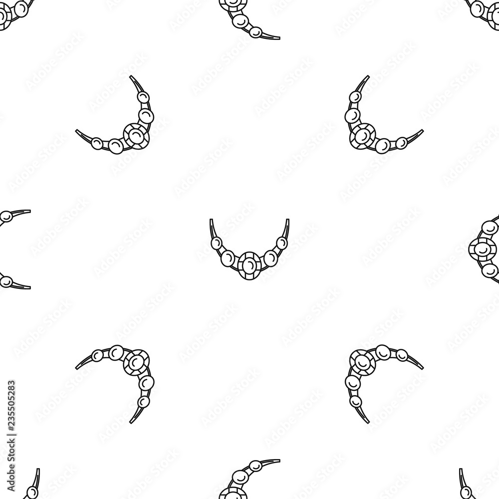 Poster necklace pattern seamless vector repeat geometric for any web design