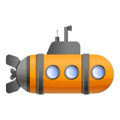 Periscope submarine icon. Cartoon of periscope submarine vector icon for web design isolated on white background
