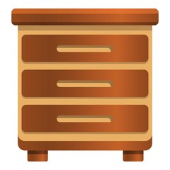 Classic nightstand icon. Cartoon of classic nightstand vector icon for web design isolated on white background