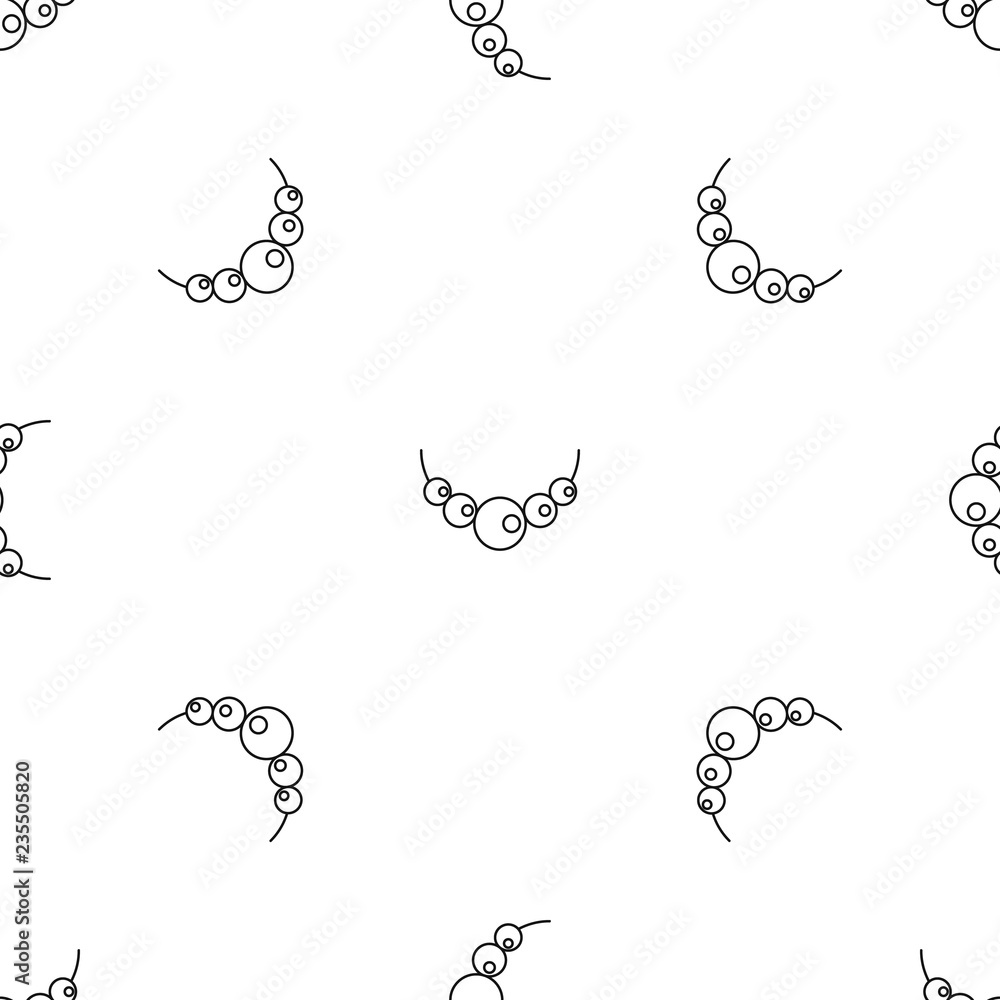 Poster pearls pattern seamless vector repeat geometric for any web design