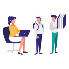 group of people in the workplace