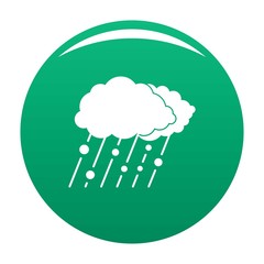 Cloud rain snow icon. Simple illustration of cloud rain snow vector icon for any design green
