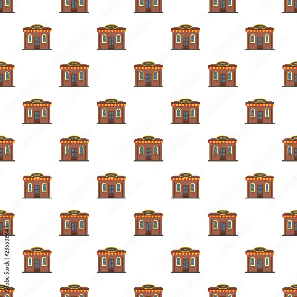 Poster coffee shop pattern seamless vector repeat for any web design