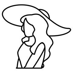 young woman modeling character