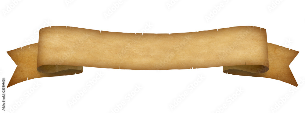 Canvas Prints empty paper scroll ribbon banner