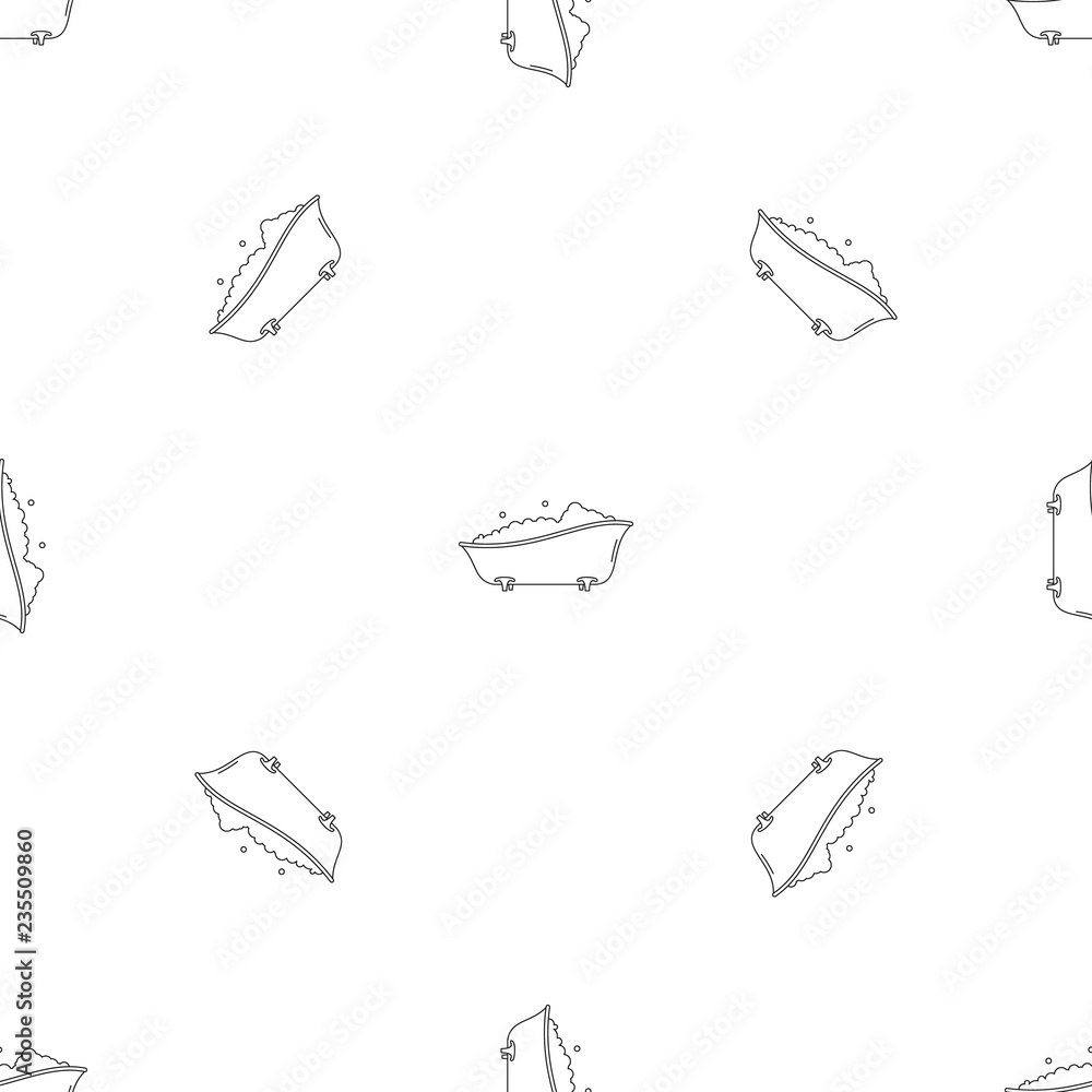 Poster bubblebath bathtube pattern seamless vector repeat geometric for any web design