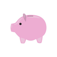 Piggy bank safe icon on white background for graphic and web design, Modern simple vector sign. Internet concept. Trendy symbol for website design web button or mobile app.